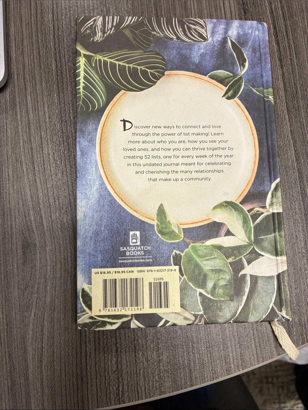 52 Lists for Togetherness Journal - Blue Floral